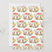 Mushroom Baby Shower Einladung (Rückseite)