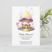 Mushroom Baby Shower Einladung (Stehend Vorderseite)