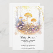 Mushroom Baby Shower Einladung (Vorne/Hinten)