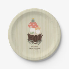 Mushroom Baby Shower Napkin Pappteller