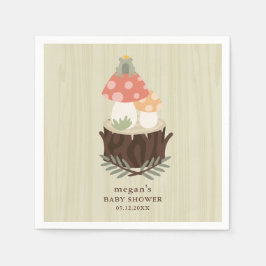Mushroom Baby Shower Napkin Serviette