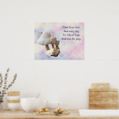 Mushroom Baby Toy Playground & Gedicht Poster (Küche)