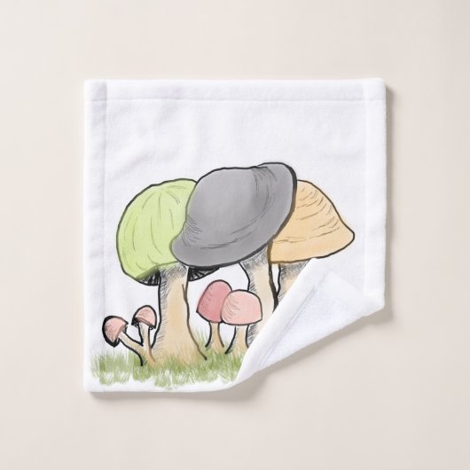 Mushroom  badhandtuch set (Waschlappen)