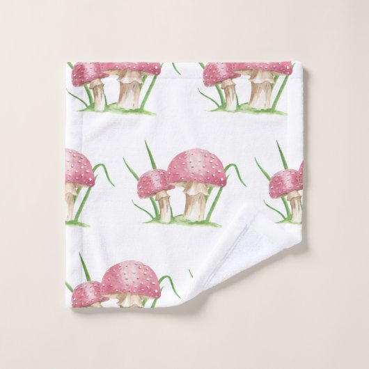Mushroom Badhandtuch Set (Waschlappen)