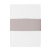 Mushroom Beige Mauve Wedding Einladungsbanderole (Rückseitenbeispiel)