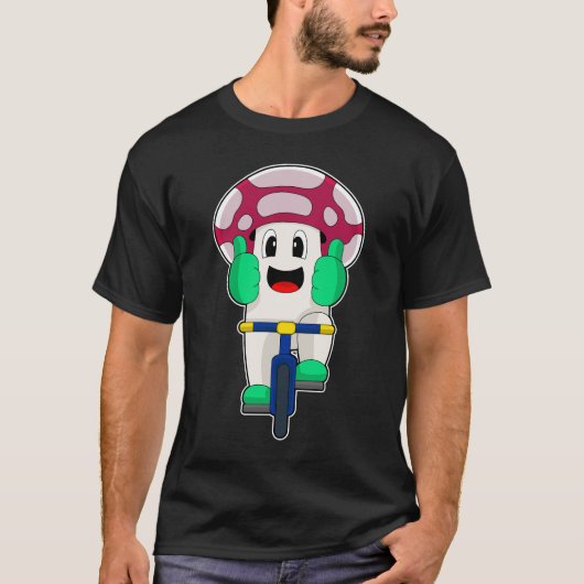 Mushroom Bicycle T-Shirt (Vorderseite)