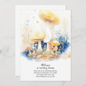 Mushroom Birthday Einladung (Vorne/Hinten)