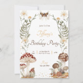 Mushroom Birthday Einladung (Vorderseite)