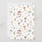 Mushroom Birthday Einladung (Rückseite)