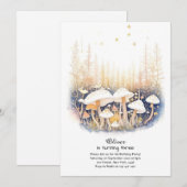 Mushroom Birthday Einladung (Vorne/Hinten)