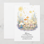 Mushroom Birthday Einladung (Vorne/Hinten)