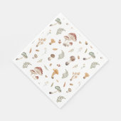Mushroom Birthday Napkin Serviette (Ecke)