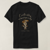 Mushroom Black chanterelle Fungi Fungi Futter T-Shirt (Design vorne)