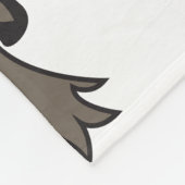 Mushroom Black Gray Muster Fleecedecke (Ecke)