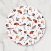 Mushroom Boho Brautparty Gefälligungstags Geschenkanhänger (Rückseite)