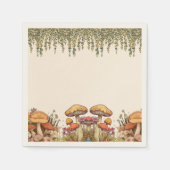 Mushroom Boho Theme Serviette (Vorderseite)