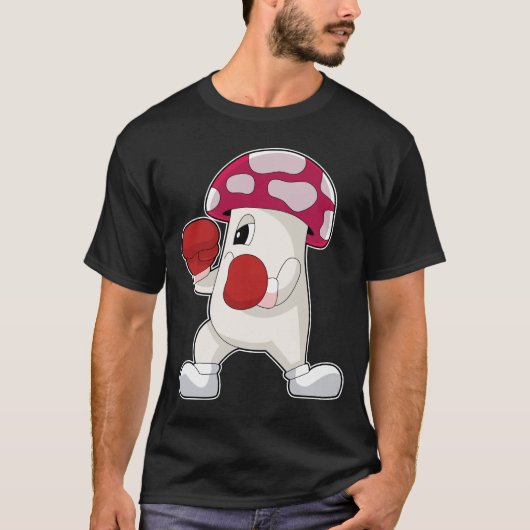 Mushroom Boxer Boxhandschuhe Boxen T-Shirt (Vorderseite)