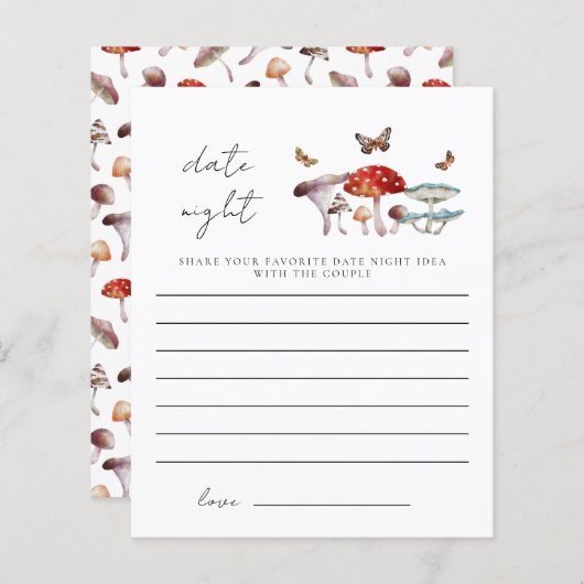 Mushroom Brautparty Date Night Ideas (Vorne/Hinten)