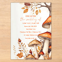 Mushroom Bridal Shower Autumn Woodland