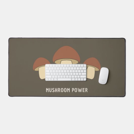 Mushroom Brown Desk Mat Schreibtischunterlage (Tastatur & Maus)