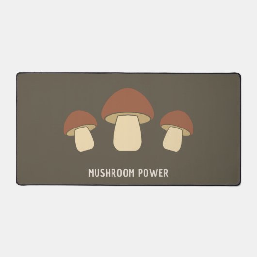 Mushroom Brown Desk Mat Schreibtischunterlage (Vorderseite)