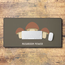 Mushroom Brown Desk Mat