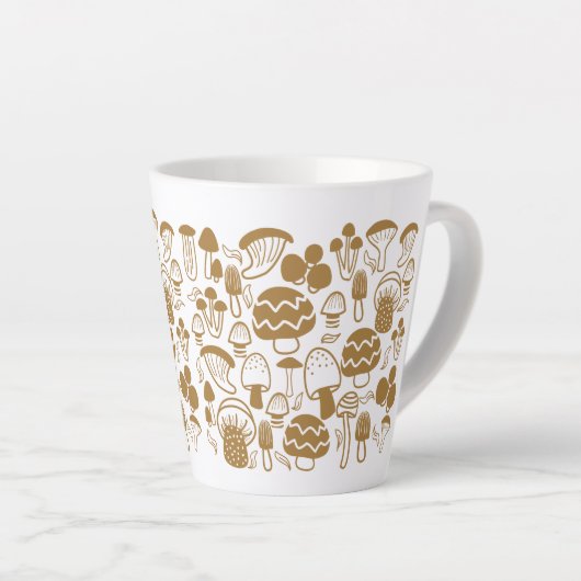 Mushroom Brown Latte Tasse (Rechte Ecke)