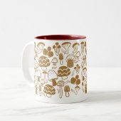 Mushroom Brown White Tasse (Vorderseite Links)