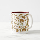 Mushroom Brown White Tasse (VorderseiteRechts)
