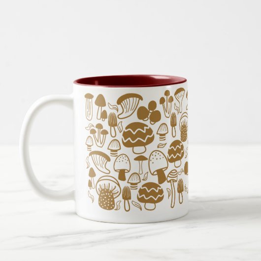 Mushroom Brown White Tasse (Links)