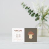 Mushroom Business Card Visitenkarte (Stehend Vorderseite)