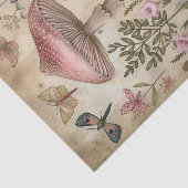 Mushroom Butterfly Goblincore-Hütte Decoupage Seidenpapier (Ausschnitt)