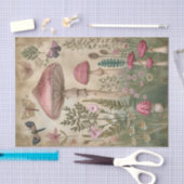 Mushroom Butterfly Goblincore-Hütte Decoupage Seidenpapier (Handwerk)