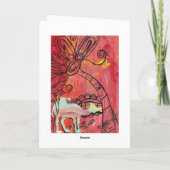 Mushroom Camel Grußkarte Karte (Rückseite)