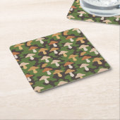 Mushroom Camouflage Image Untersetzer Set (angewinkelt)