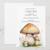 Mushroom Cartoon Einladung (Vorne/Hinten)