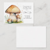 Mushroom Cartoon Vielen Dank Mitteilungskarte (Vorne/Hinten)