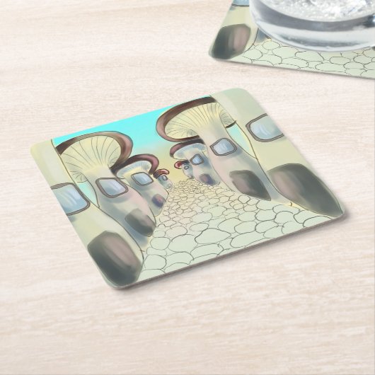 Mushroom City Untersetzer (angewinkelt)