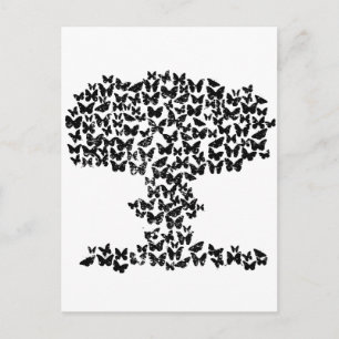 Mushroom Cloud of Butterflies Postkarte