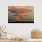 Mushroom Cloud Plume aus Mount Redoubt Eruption Poster (Küche)