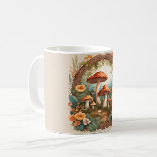 Mushroom-Cocktcore Kaffeetasse (Vorderseite Links)