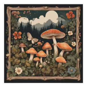 Mushroom-Cocktcore Poster