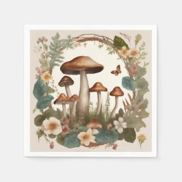 Mushroom-Cocktcore Serviette