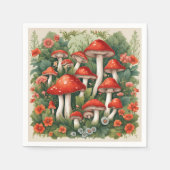 Mushroom-Cocktcore Serviette (Vorderseite)