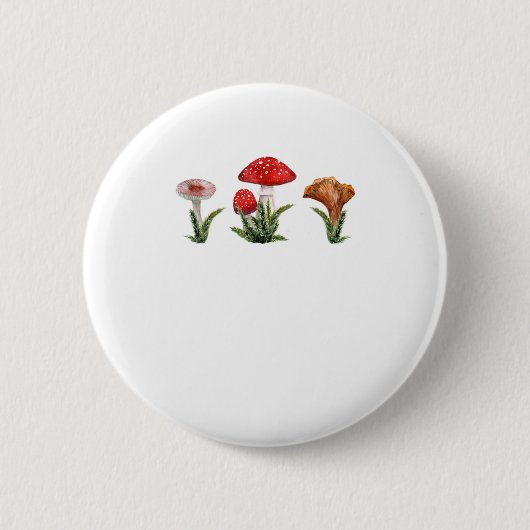 Mushroom CotagesCore Ästhetik Goblinco Button (Vorderseite)