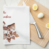 Mushroom Cotattcore Wald Toadstool Geschirrtuch (Viertel Falte)