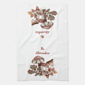 Mushroom Cotattcore Wald Toadstool Geschirrtuch (Vertikal)