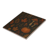 Mushroom Cottailcore Tile Dark Whimsical Woodland Fliese (Seite)