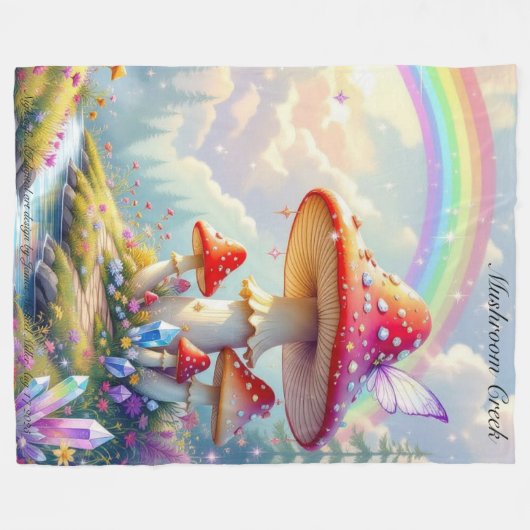 Mushroom Creek Fleece Blanket (Vorderseite (Horizontal))