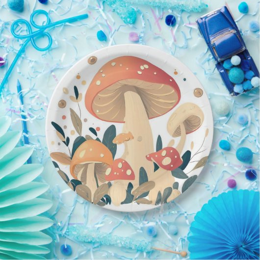 Mushroom Day Magic Pappteller (Party)